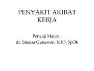 PENYAKIT AKIBAT KERJA