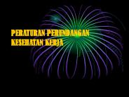 PERATURAN PERUNDANGAN KESEHATAN KERJA