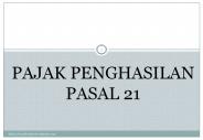 PAJAK PENGHASILAN PASAL 21