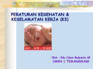 PERATURAN KESEHATAN