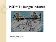 MSDM Hubungan Industrial