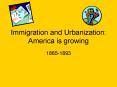 Immigration and Urbanization: America is growing PowerPoint PPT Presentation