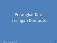 Perangkat Keras Jaringan Komputer