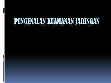 Pengenalan Keamanan Jaringan