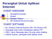 Perangkat Untuk Aplikasi Internet