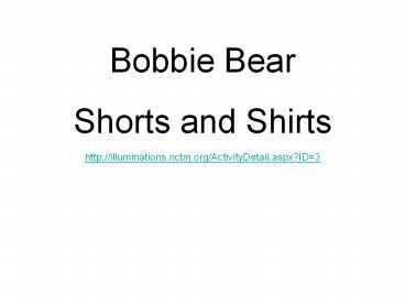 Bobbie Bear