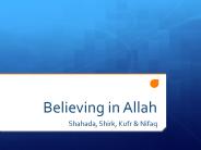 Believing in Allah