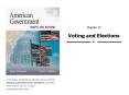Chapter 13 Voting and Elections PowerPoint PPT Presentation