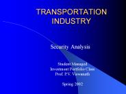TRANSPORTATION INDUSTRY