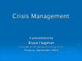 Crisis Management PowerPoint PPT Presentation