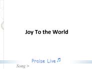Joy To the World