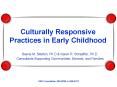 Culturally Responsive Practices in Early Childhood PowerPoint PPT Presentation