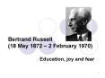 Bertrand Russell (18 May 1872  PowerPoint PPT Presentation