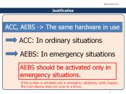 ACC, AEBS -> The same hardware in use