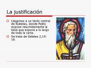 La justificaci