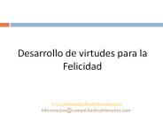 Desarrollo de virtudes para la