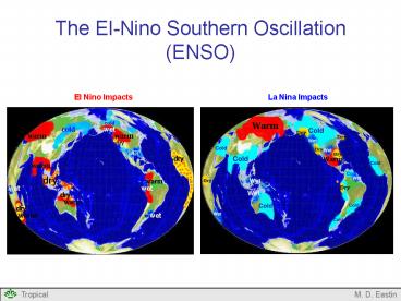 The El-Nino Southern Oscillation