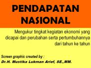 PENDAPATAN NASIONAL