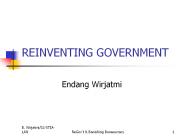 REINVENTING GOVERNMENT