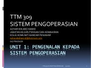 UNIT 1: PENGENALAN KEPADA SISTEM PENGOPERASIaN