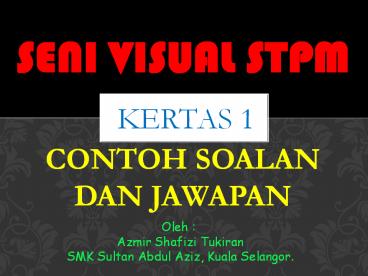 CONTOH SOALAN DAN JAWAPAN