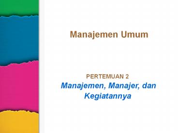 Management 8e. - Robbins and Coulter