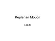 Keplerian Motion