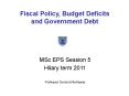 Fiscal Policy, Budget Deficits and Government Debt PowerPoint PPT Presentation