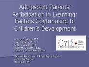 Adolescent Parents