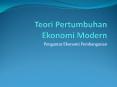 Teori Pertumbuhan Ekonomi Modern PowerPoint PPT Presentation