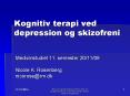 Kognitiv terapi ved depression og skizofreni PowerPoint PPT Presentation