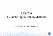 LOG740 Heuristic Optimization Methods