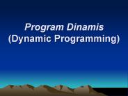 Program Dinamis (Dynamic Programming)