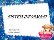 SISTEM INFORMASI