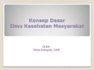 Konsep Dasar Ilmu Kesehatan Masyarakat