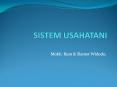 SISTEM USAHATANI PowerPoint PPT Presentation