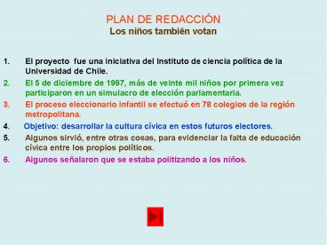 PLAN DE REDACCI