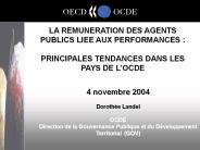 LA REMUNERATION DES AGENTS PUBLICS LIEE AUX PERFORMANCES :
