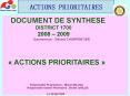 ACTIONS PRIORITAIRES PowerPoint PPT Presentation