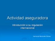 Actividad aseguradora