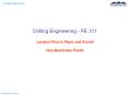 Drilling Engineering - PE 311 PowerPoint PPT Presentation