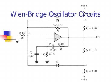 Wien-Bridge Oscillator Circuits