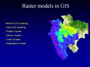 Raster models in GIS