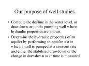 Our purpose of well studies