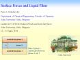 Surface Forces and Liquid Films PowerPoint PPT Presentation