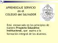 APRENDIZAJE SERVICIO en el COLEGIO del SALVADOR PowerPoint PPT Presentation