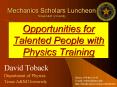 Opportunities for Talented People with Physics Training PowerPoint PPT Presentation