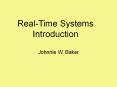 Real-Time Systems Introduction PowerPoint PPT Presentation