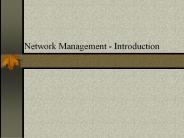 Network Management - Introduction