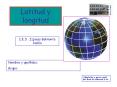 Latitud y longitud PowerPoint PPT Presentation